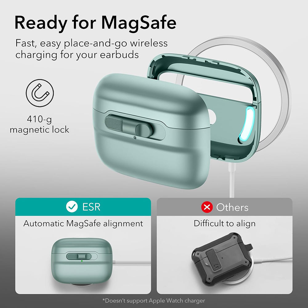 Husa ESR Pulse pentru Apple AirPods 4 / 5, Neagra