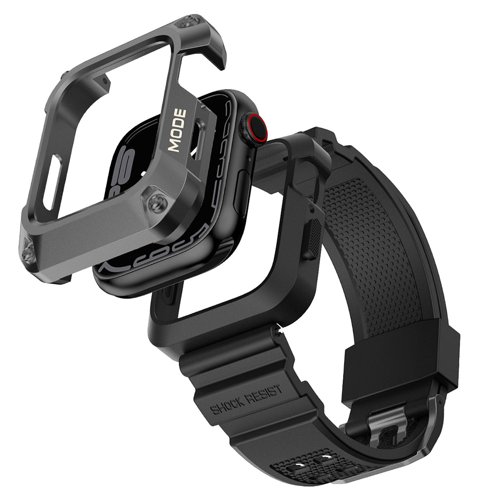 Curea Lito RuggedArmor pentru Apple Watch 44mm Series, Gri