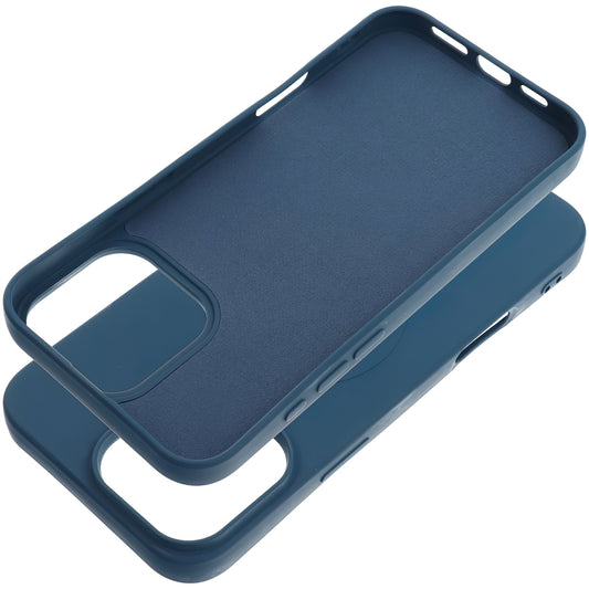 Husa MagSafe pentru Apple iPhone 16 Pro Max, OEM, Silicone Mag (Big Hole), Albastra