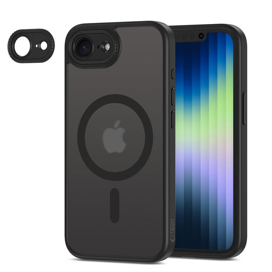 Husa MagSafe pentru Apple iPhone 16e, Tech-Protect, Magcam, Neagra