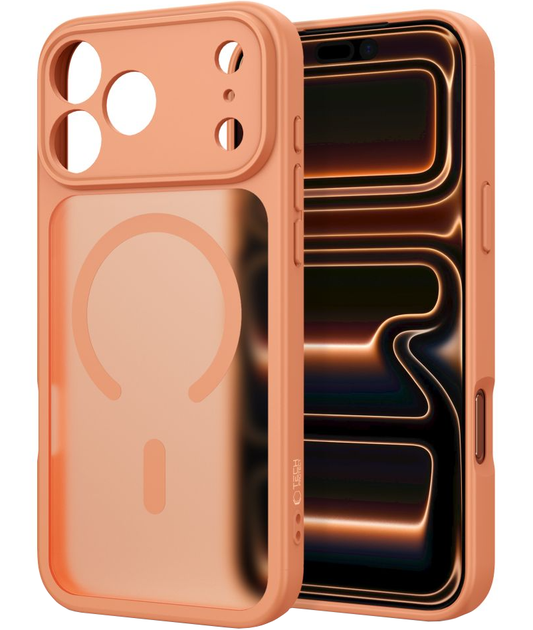 Husa MagSafe pentru Apple iPhone 18 Pro / 17 Pro, Tech-Protect, BasicMag, Portocalie Mata