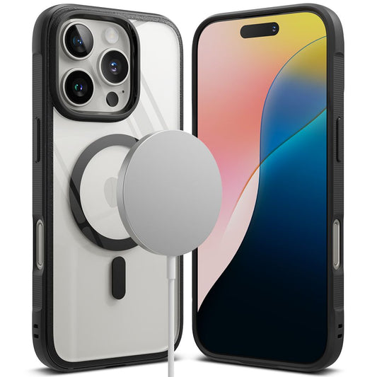 Husa MagSafe pentru Apple iPhone 16 Pro Max, Ringke, Fusion Bold, Neagra