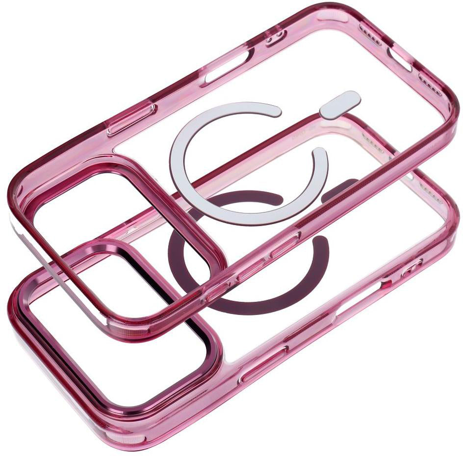 Husa MagSafe pentru Apple iPhone 18 Pro / iPhone 17 Pro, OEM, Frame Clear Hybrid, Visinie
