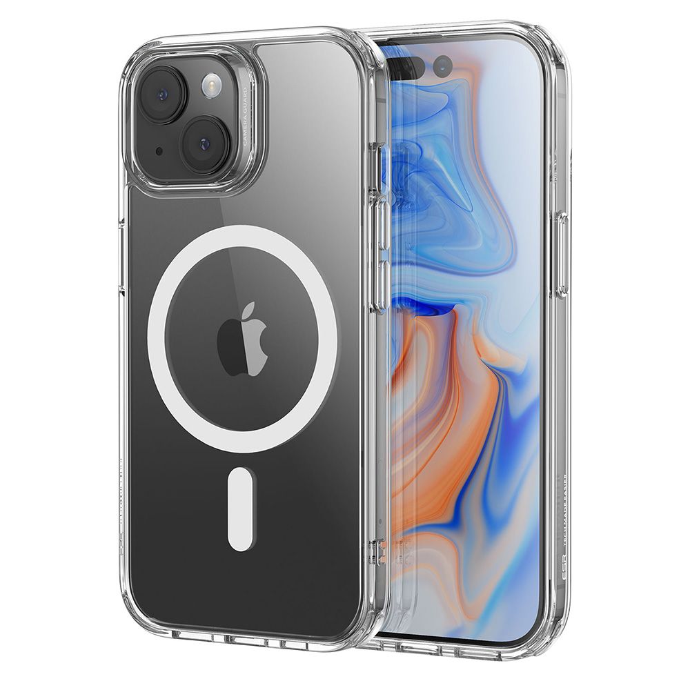 Husa MagSafe pentru Apple iPhone 15 Plus, ESR, Classic Hybrid, Transparenta