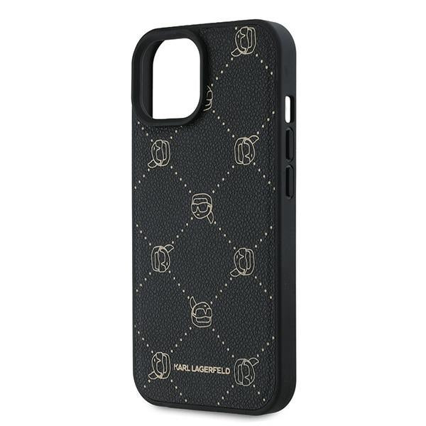 Husa MagSafe pentru Apple iPhone 15 Plus, Karl Lagerfeld, Karl's Head, Neagra