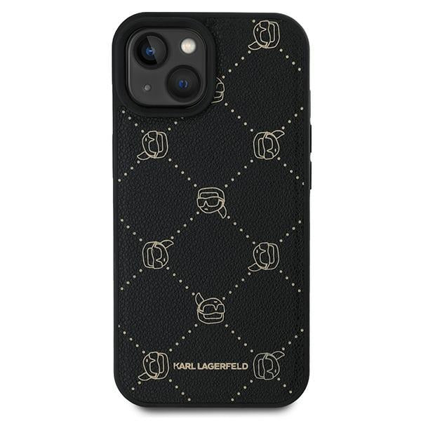 Husa MagSafe pentru Apple iPhone 15 Plus, Karl Lagerfeld, Karl's Head, Neagra