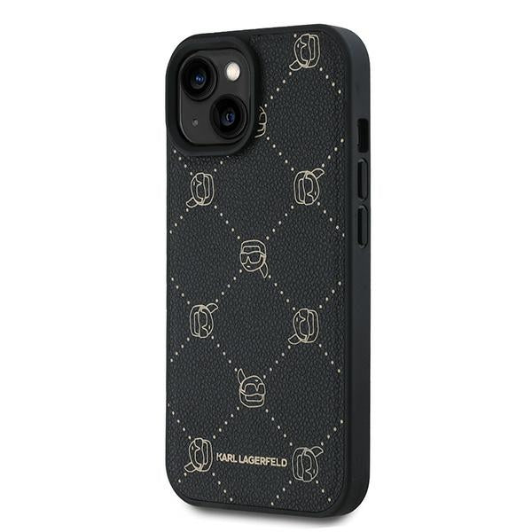 Husa MagSafe pentru Apple iPhone 15 Plus, Karl Lagerfeld, Karl's Head, Neagra