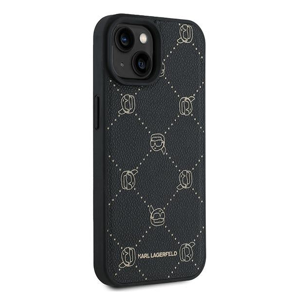 Husa MagSafe pentru Apple iPhone 15 Plus, Karl Lagerfeld, Karl's Head, Neagra