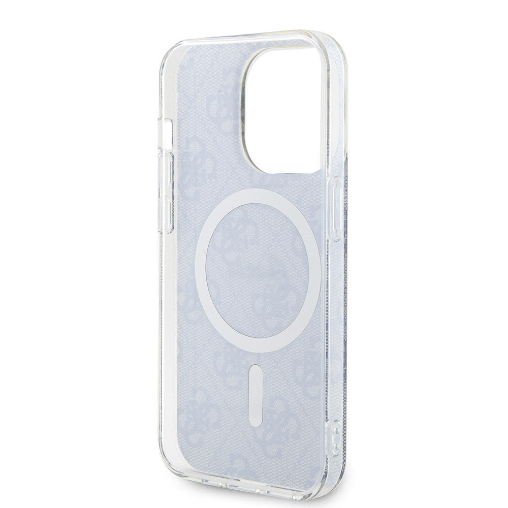 Husa MagSafe pentru Apple iPhone 15 Pro Max, Guess, IML 4G, Albastra