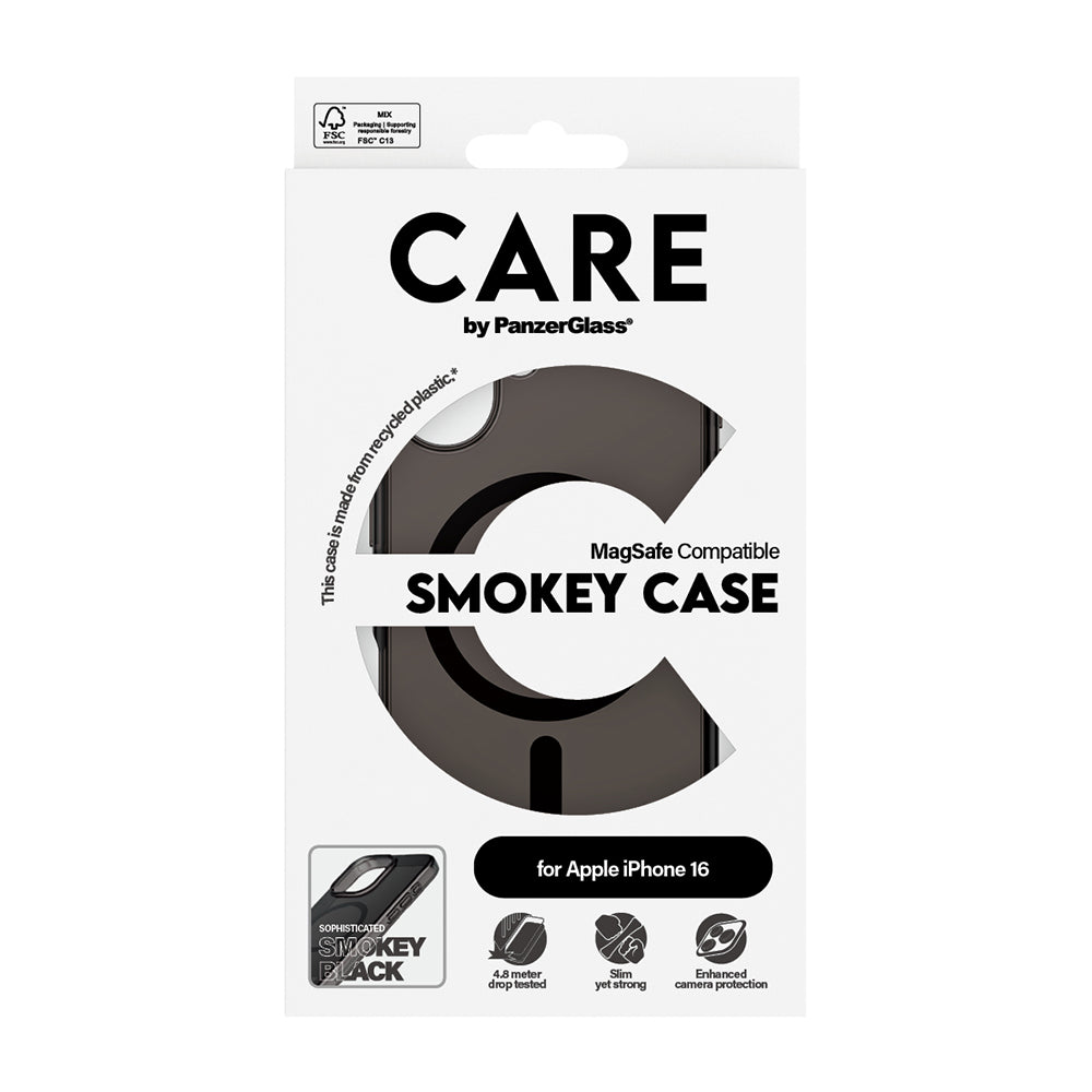 Husa MagSafe pentru Apple iPhone 16, PanzerGlass, Care Urban Combat, Neagra
