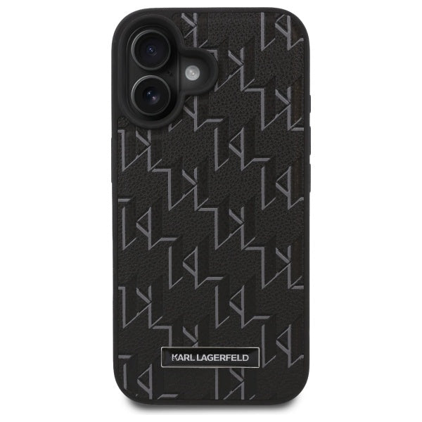 Husa MagSafe pentru Apple iPhone 16 Plus, Karl Lagerfeld, Hot Stamp, Neagra