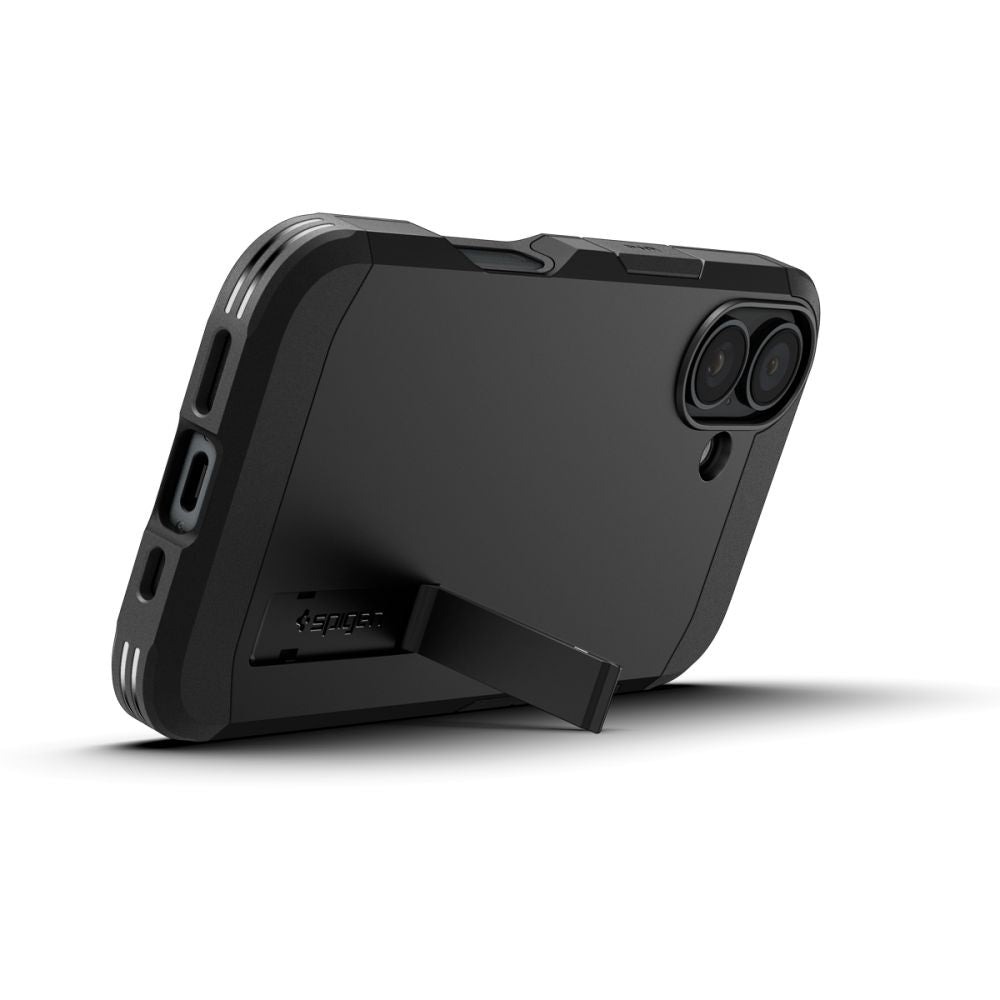Husa MagSafe pentru Apple iPhone 16 Plus, Spigen, Tough Armor, Neagra