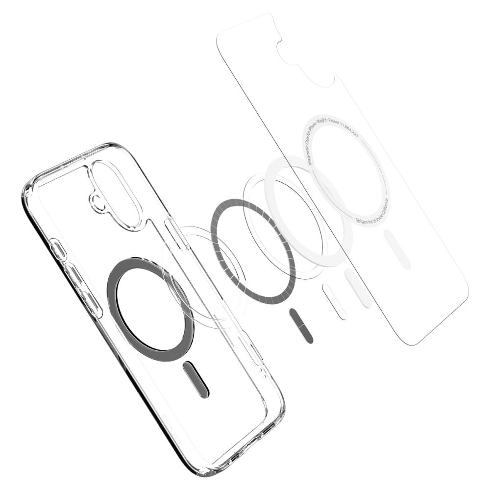 Husa MagSafe pentru Apple iPhone 16 Plus, Spigen, Ultra Hybrid, Neagra