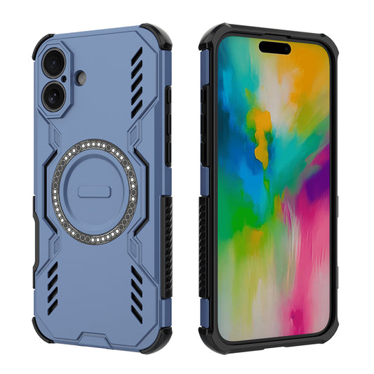 Husa MagSafe pentru Apple iPhone 16 Plus, Techsuit, ArmorMag, Albastra