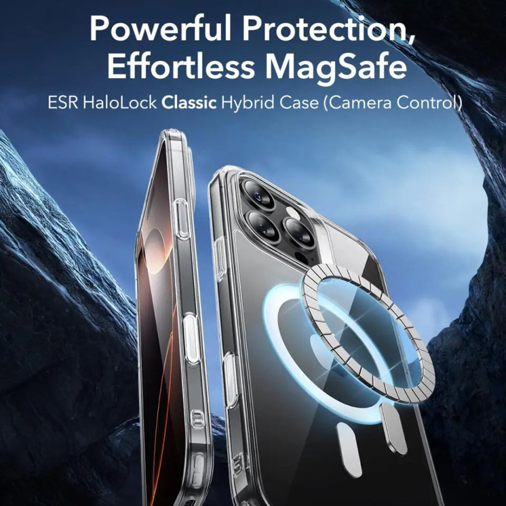 Husa MagSafe pentru Apple iPhone 16 Pro, ESR, Classic Hybrid Slide, Neagra Satinata
