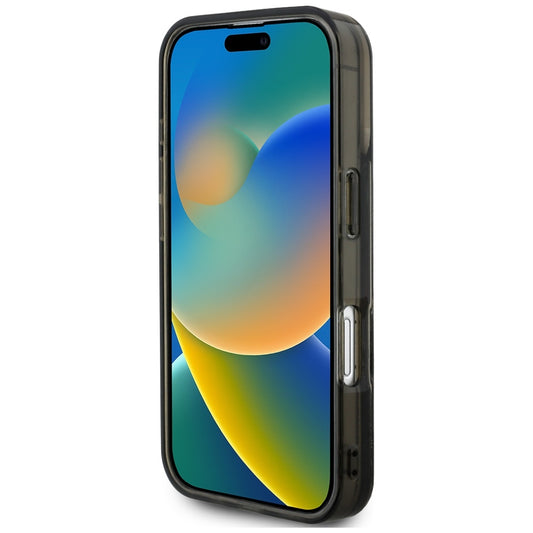 Husa MagSafe pentru Apple iPhone 16 Pro, Karl Lagerfeld, Liquid Glitter Choupette Logo, Neagra