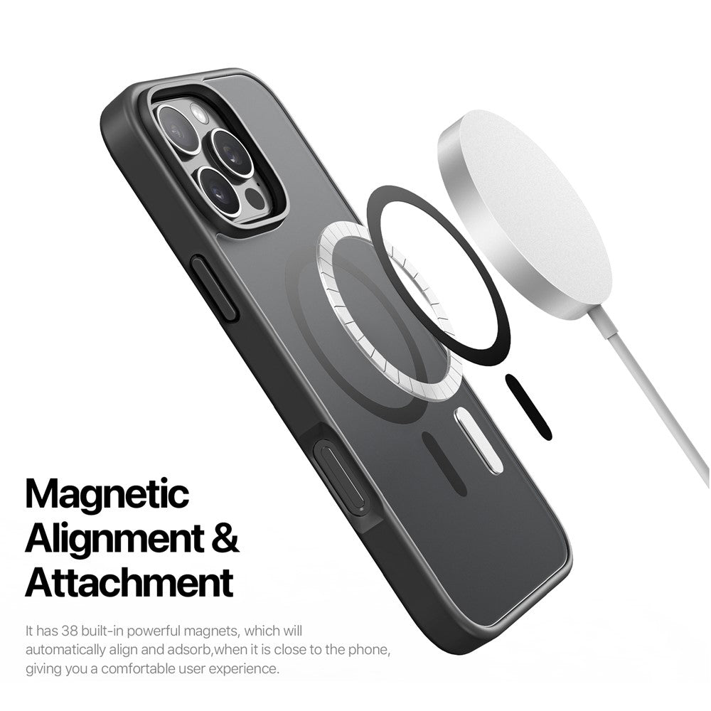 Husa MagSafe pentru Apple iPhone 16 Pro Max, DUX DUCIS, Yind, Neagra