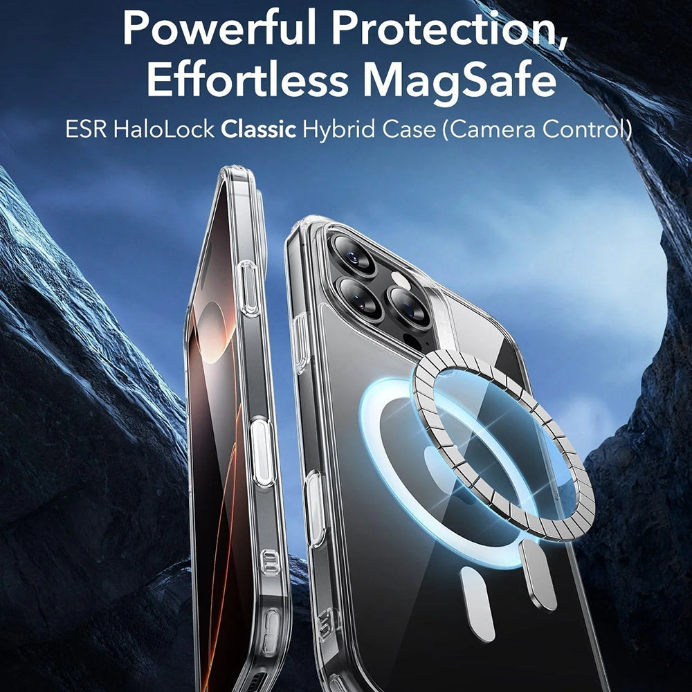 Husa MagSafe pentru Apple iPhone 16 Pro Max, ESR, Classic Hybrid Slide, Transparenta