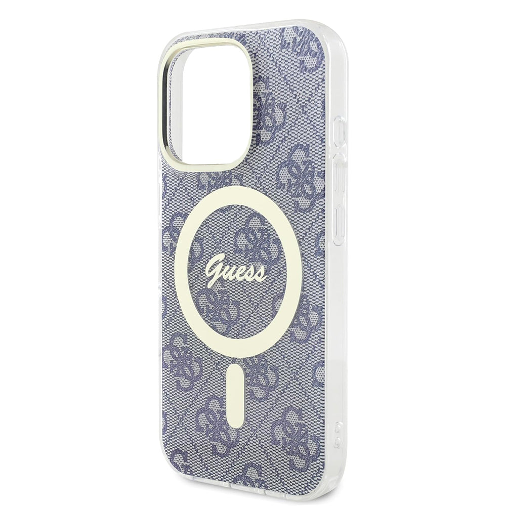 Husa MagSafe pentru Apple iPhone 16 Pro Max, Guess, IML 4G, Albastra