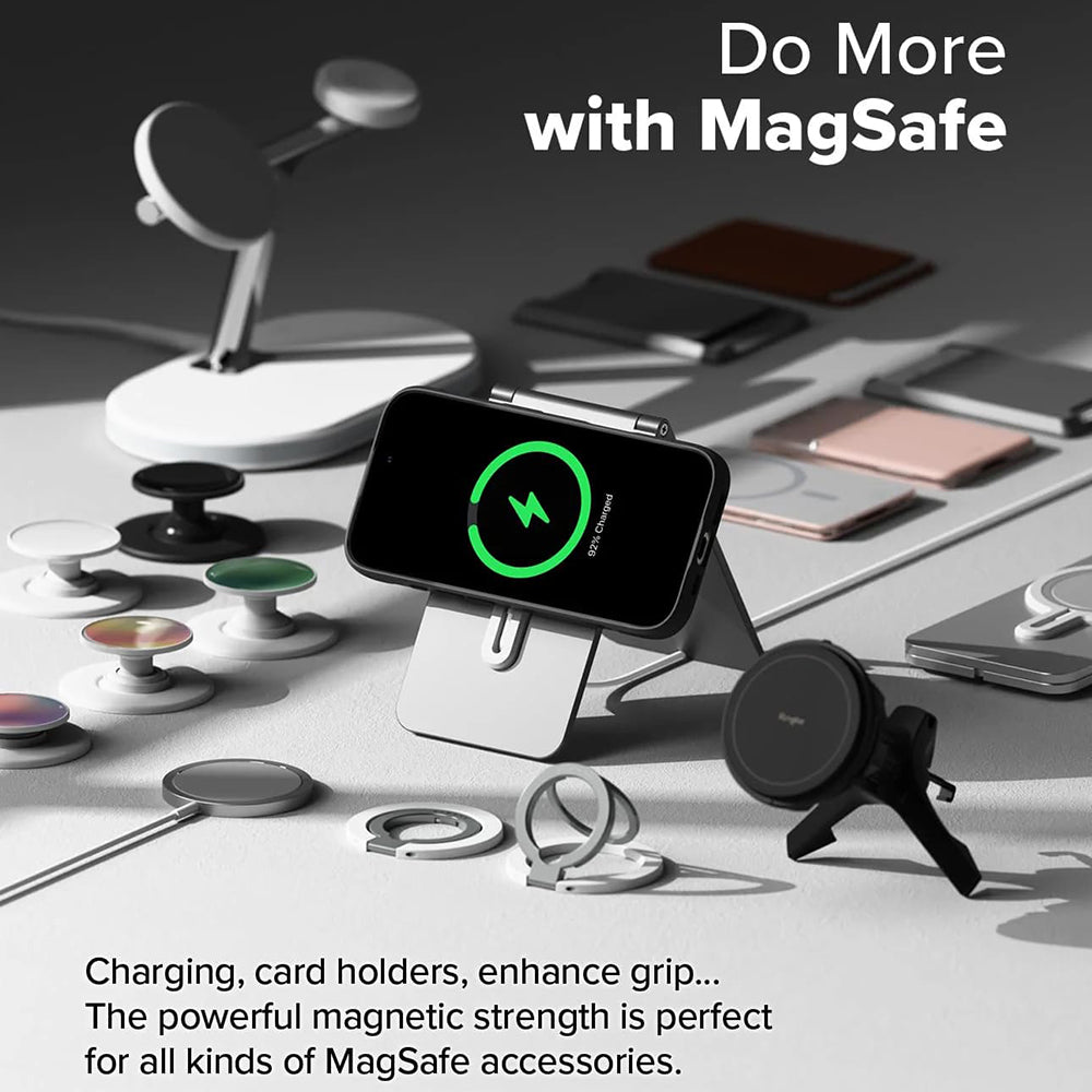 Husa MagSafe pentru Apple iPhone 16 Pro Max, Ringke, Fusion X, Neagra