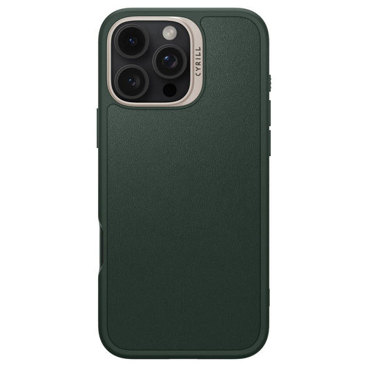 Husa MagSafe pentru Apple iPhone 16 Pro Max, Spigen, Cyrill Kajuk, Verde Satinata ACS08398