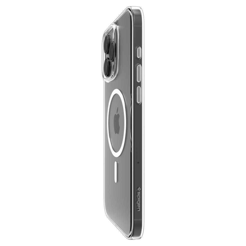 Husa MagSafe pentru Apple iPhone 16 Pro Max, Spigen, Thin Fit, Alba ACS09315