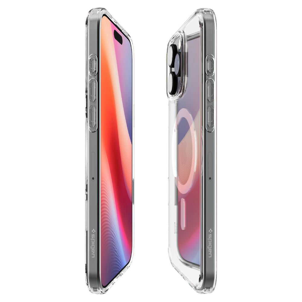 Husa MagSafe pentru Apple iPhone 16 Pro Max, Spigen, Ultra Hybrid T, Alba ACS08505