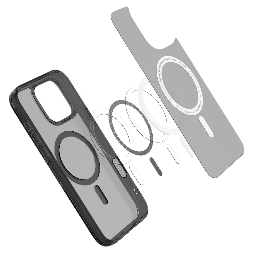 Husa MagSafe pentru Apple iPhone 16 Pro Max, Spigen, Ultra Hybrid T, Neagra Satinata ACS08507