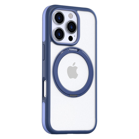 Husa MagSafe pentru Apple iPhone 16 Pro Max, Torras, Ostand R Fusion, Bleumarin