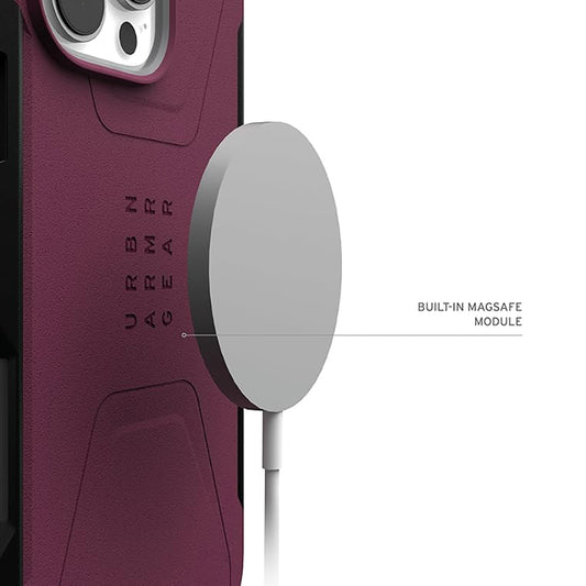 Husa MagSafe pentru Apple iPhone 16 Pro Max, Urban Armor Gear, Civilian, Visinie