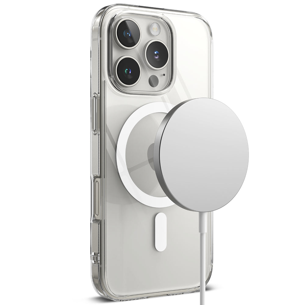 Husa MagSafe pentru Apple iPhone 16 Pro, Ringke, Fusion, Transparenta