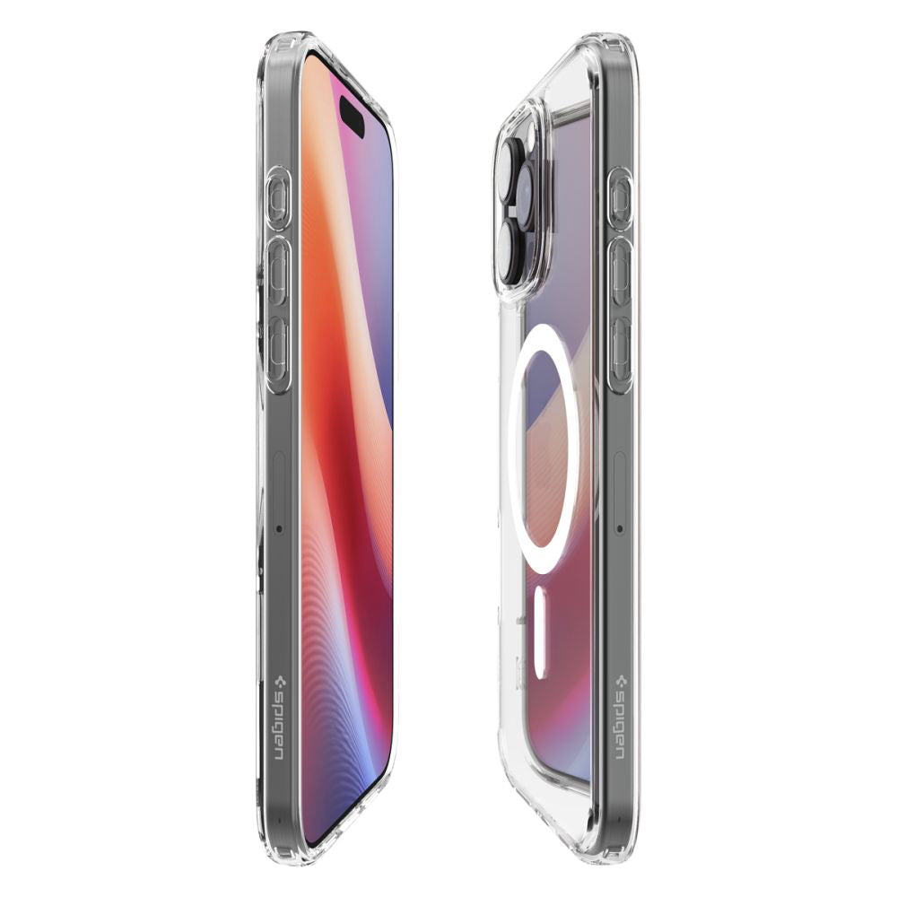 Husa MagSafe pentru Apple iPhone 16 Pro, Spigen, Ultra Hybrid, Alba ACS08129