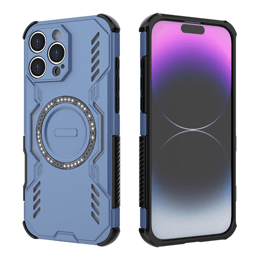 Husa MagSafe pentru Apple iPhone 16 Pro, Techsuit, ArmorMag, Albastra