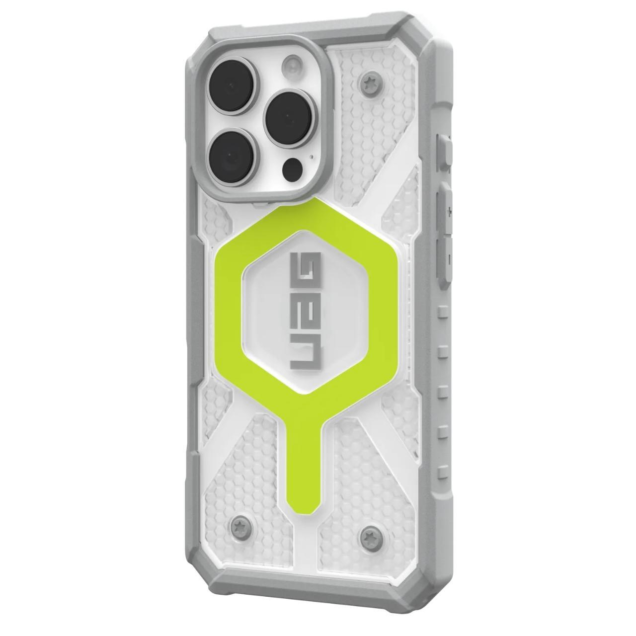 Husa MagSafe pentru Apple iPhone 16 Pro, Urban Armor Gear, Pathfinder Clear, Verde