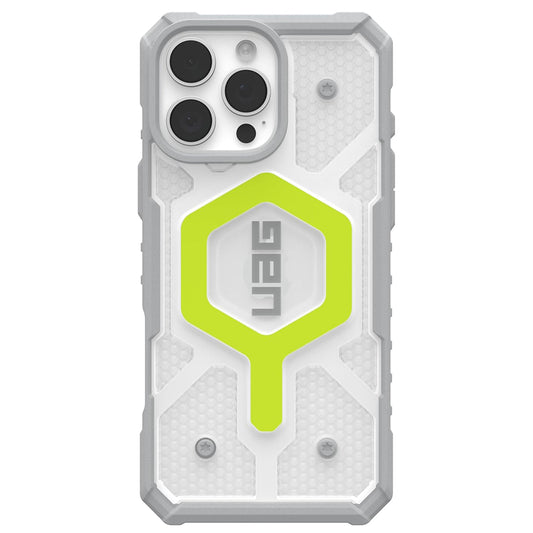 Husa MagSafe pentru Apple iPhone 16 Pro, Urban Armor Gear, Pathfinder Clear, Verde