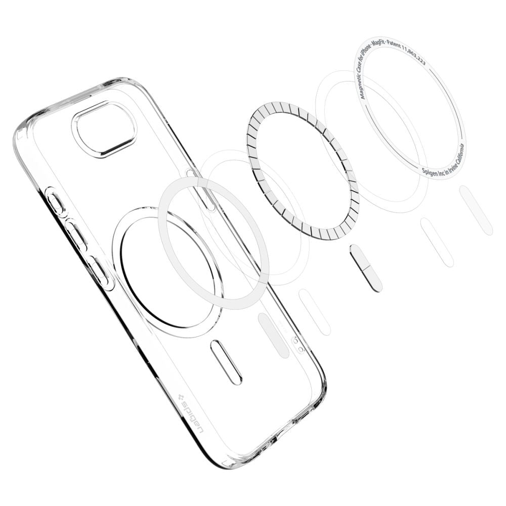 Husa MagSafe pentru Apple iPhone 17e / 16e, Spigen, Liquid Crystal, Transparenta ACS09150