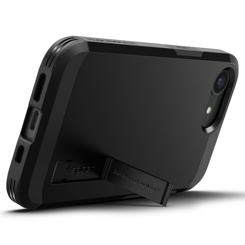 Husa MagSafe pentru Apple iPhone 17e / 16e, Spigen, Tough Armor, Neagra