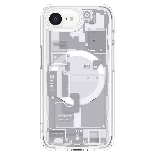 Husa MagSafe pentru Apple iPhone 17e / 16e, Spigen, Ultra Hybrid Zero One, Alba