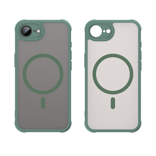 Husa MagSafe pentru Apple iPhone 17e / 16e, Techsuit, HaloFrost II, Verde