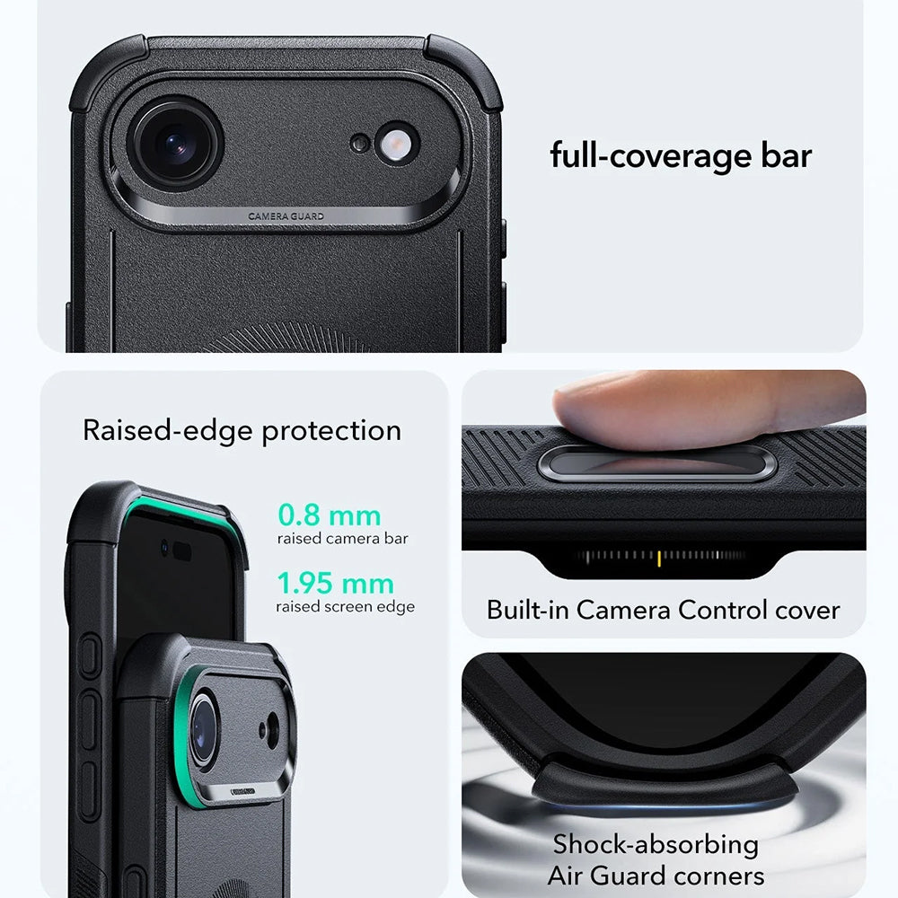 Husa MagSafe pentru Apple iPhone 17 Air, ESR, Cyber, Neagra