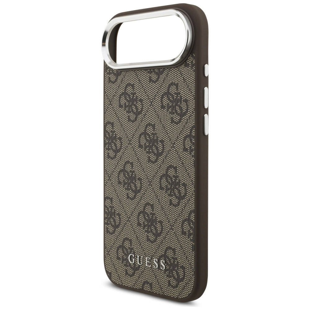 Husa MagSafe pentru Apple iPhone 17 Air, Guess, 4G Classic Logo, Maro