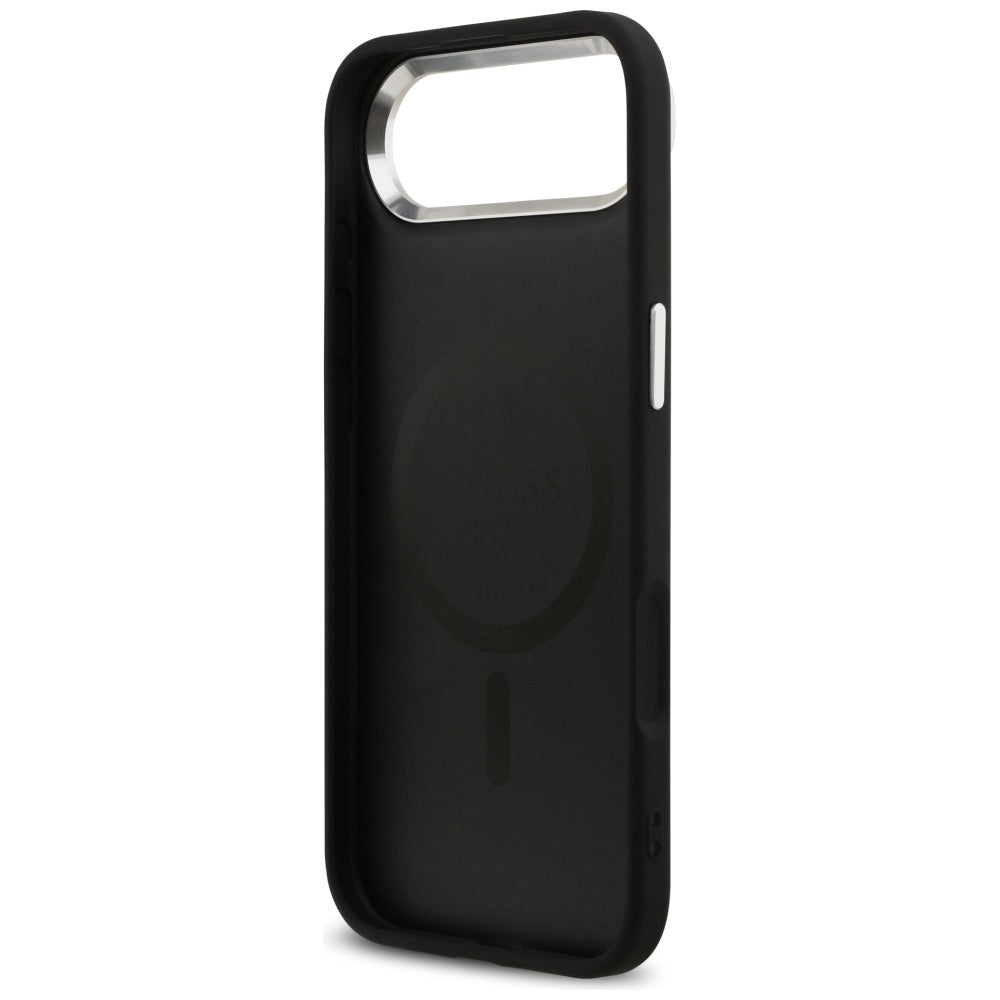 Husa MagSafe pentru Apple iPhone 17 Air, Guess, 4G Classic Logo, Neagra