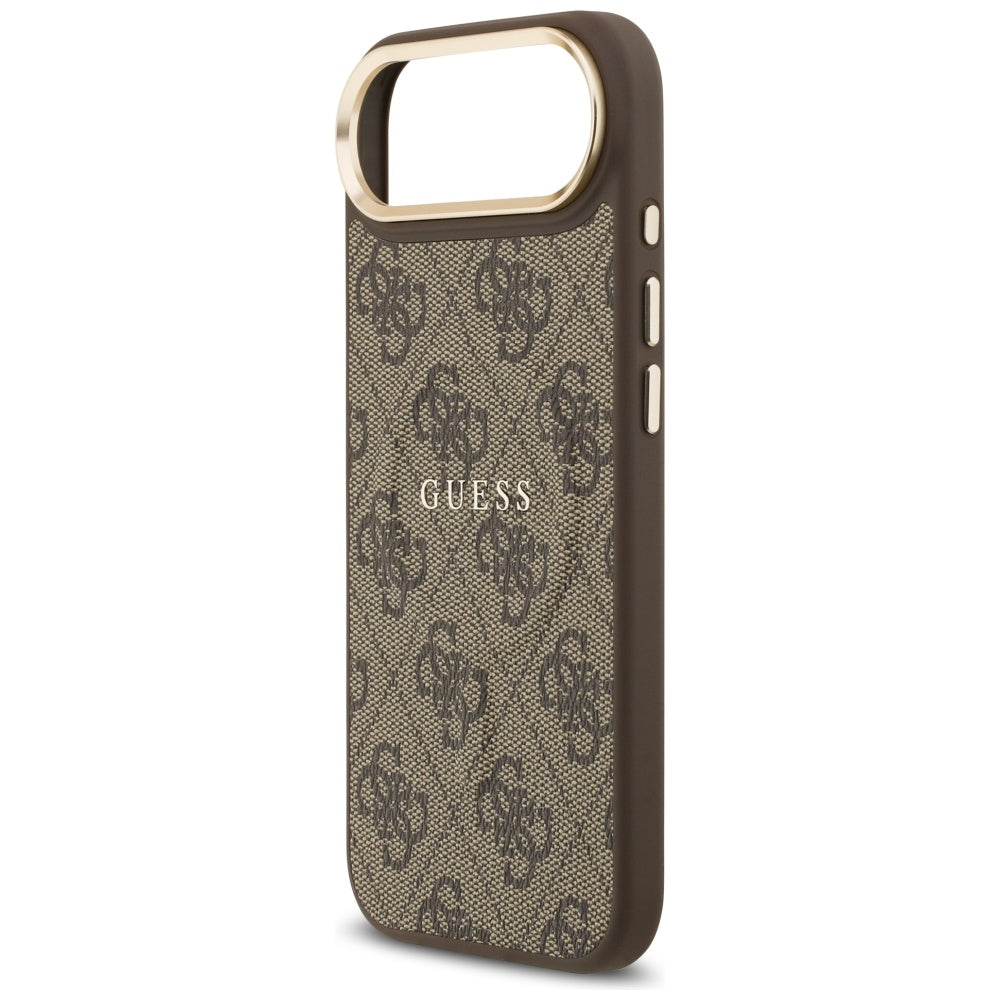 Husa MagSafe pentru Apple iPhone 17 Air, Guess, 4G Classic, Maro