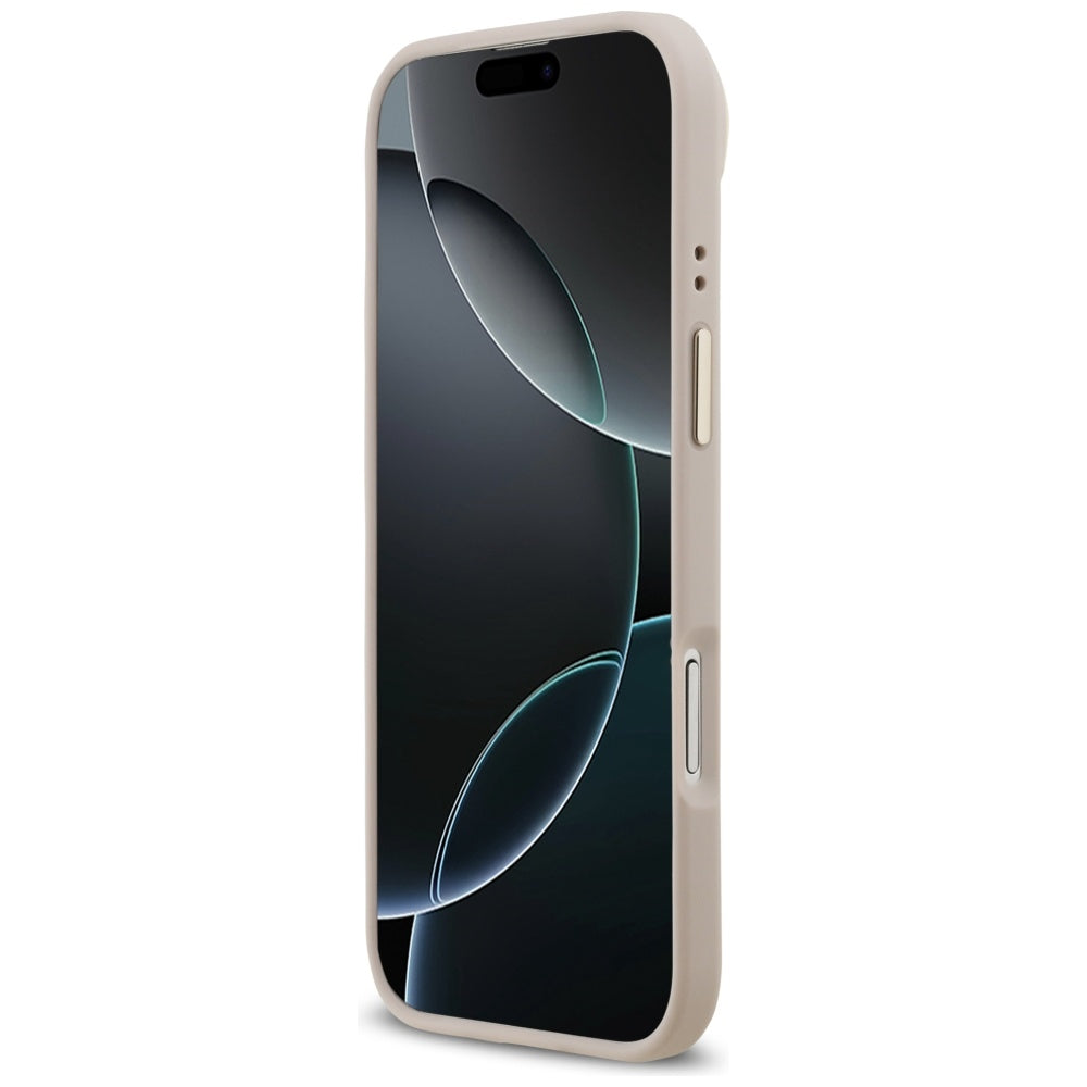 Husa MagSafe pentru Apple iPhone 17 Air, Guess, 4G Classic, Roz