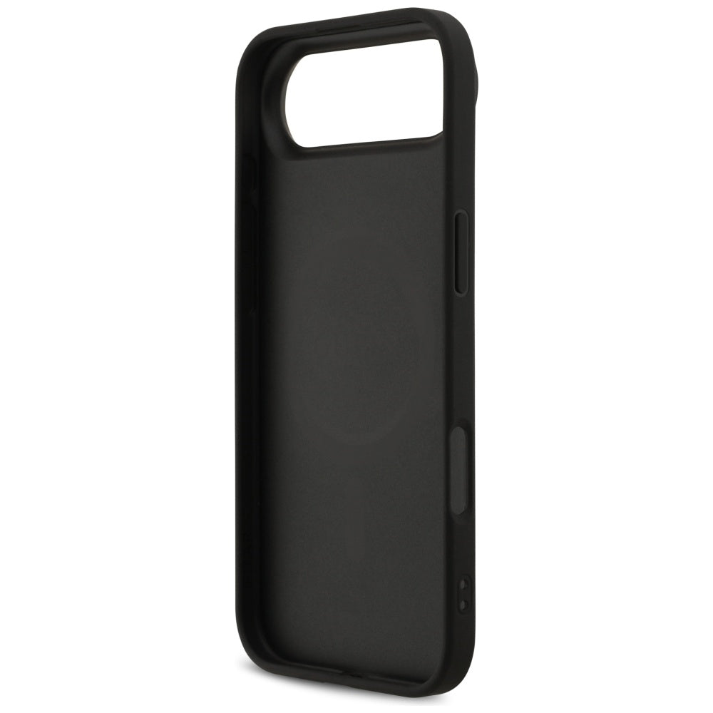 Husa MagSafe pentru Apple iPhone 17 Air, Guess, 4G Printed Stripes, Neagra