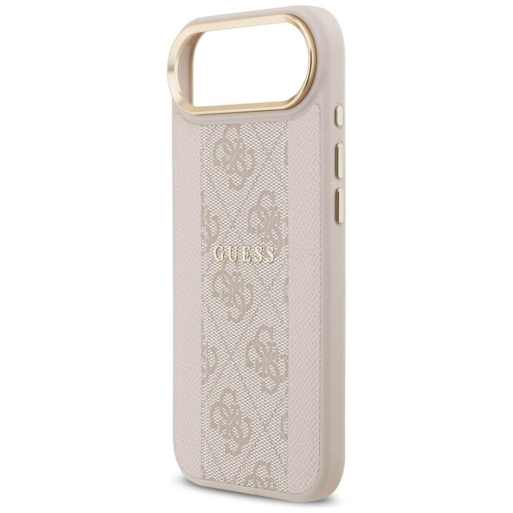 Husa MagSafe pentru Apple iPhone 17 Air, Guess, 4G Stripe, Roz