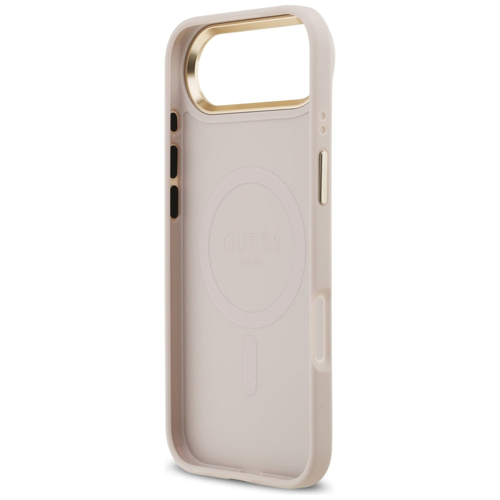 Husa MagSafe pentru Apple iPhone 17 Air, Guess, 4G Stripe, Roz