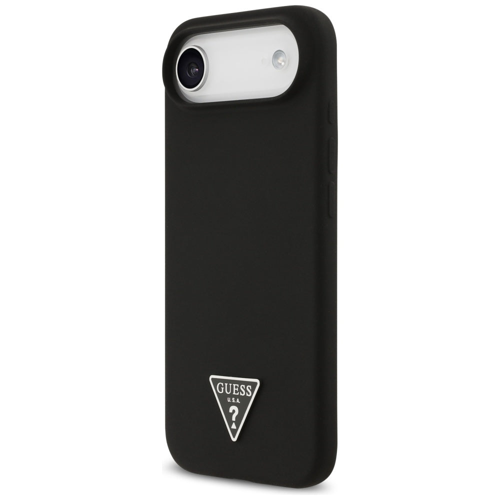 Husa MagSafe pentru Apple iPhone 17 Air, Guess, Triangle Logo, Neagra