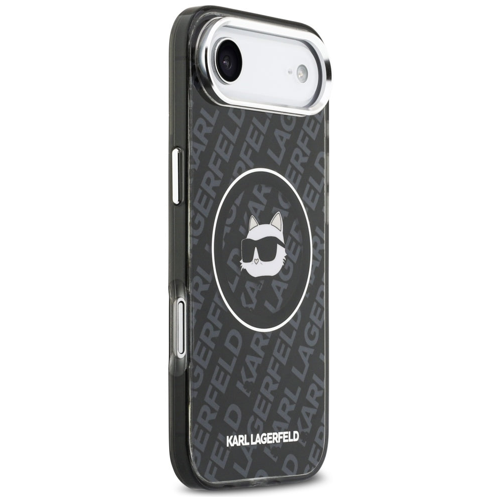 Husa MagSafe pentru Apple iPhone 17 Air, Karl Lagerfeld, IML Choupette`s Head, Neagra