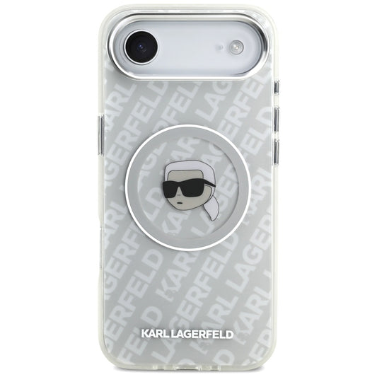 Husa MagSafe pentru Apple iPhone 17 Air, Karl Lagerfeld, IML Karl`s Head, Gri